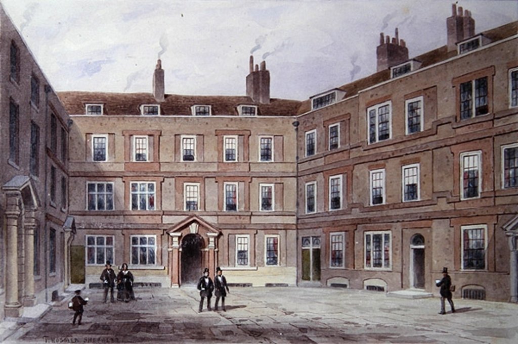 Detail of The College of Advocates, Doctors' Commons, 1854 by Thomas Hosmer Shepherd