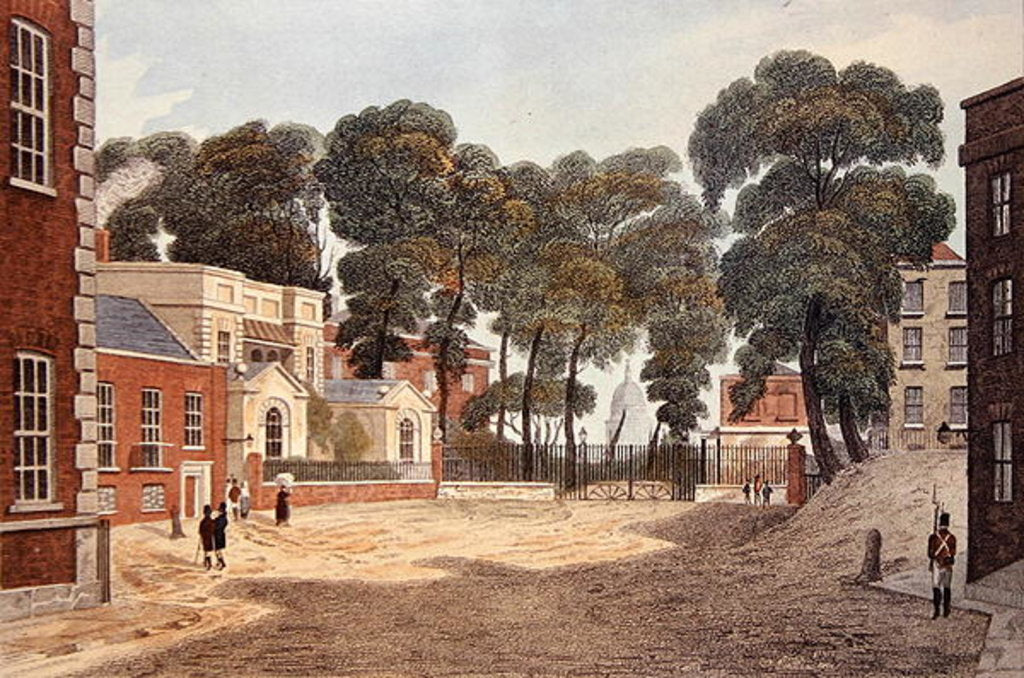 Detail of View of Whitehall Yard by English School