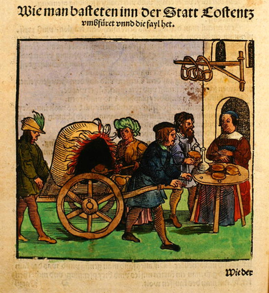 Detail of How they made bread at the Council of Constance by Ulrich von Richental