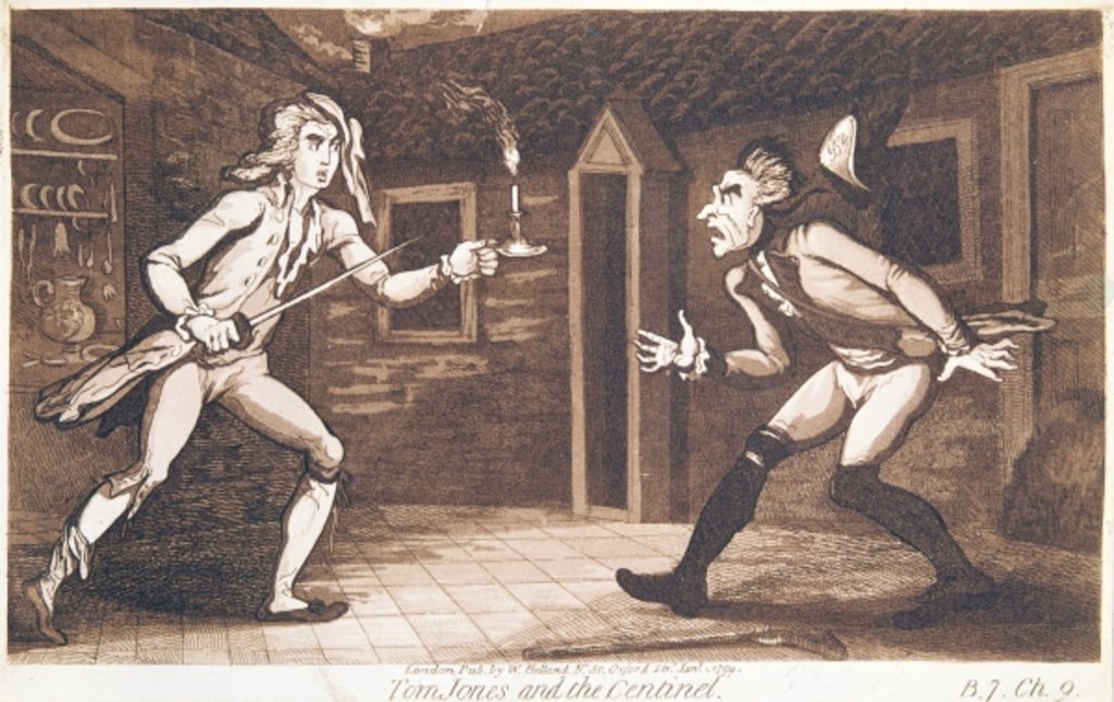 Detail of Tom Jones and the Centinel, 1799 by English School