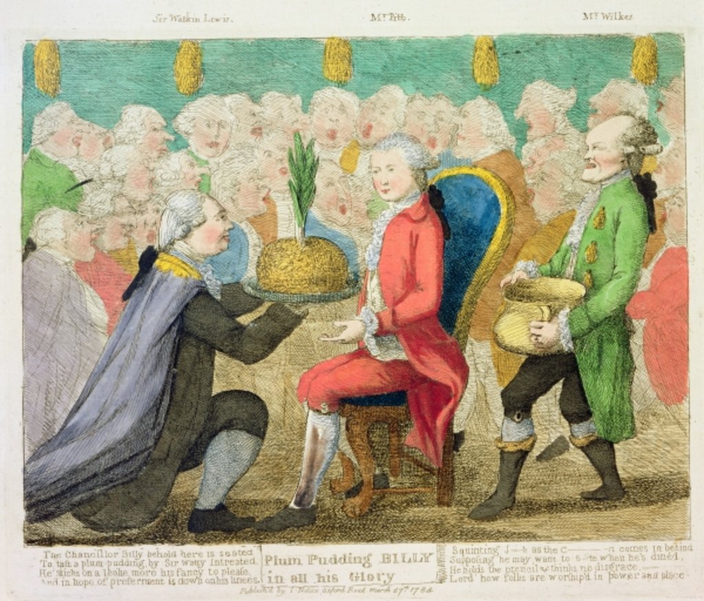 Detail of Plum Pudding Billy in all his Glory, 1784 by English School