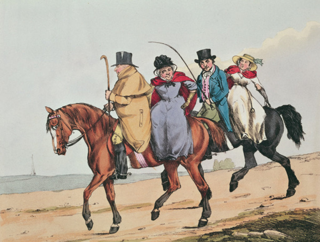 Detail of Yeomanry of England Paying a Visit, 1821 by Henry Aiken