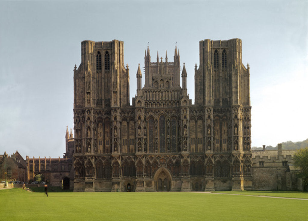 Detail of The West Front of Wells Cathedral, completed c.1260 by Anonymous