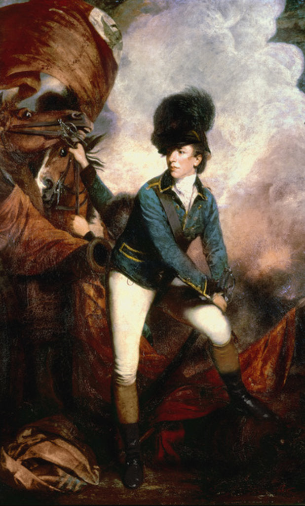 Detail of Colonel Banastre Tarleton 1782 by Joshua Reynolds