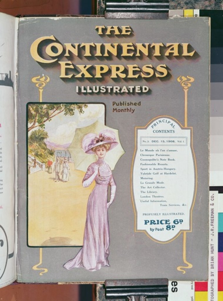 Detail of Continental Express Illustrated, 1908 by Anonymous