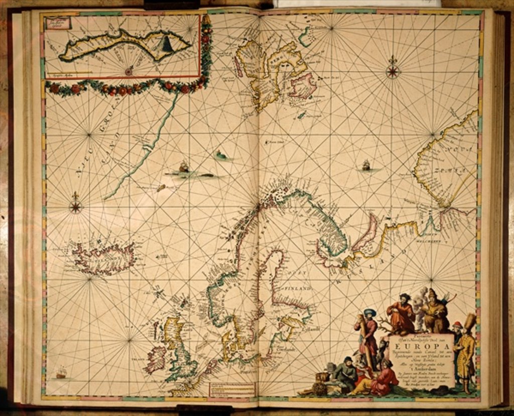 Detail of Map of Northern Europe by Johannes van Keulen