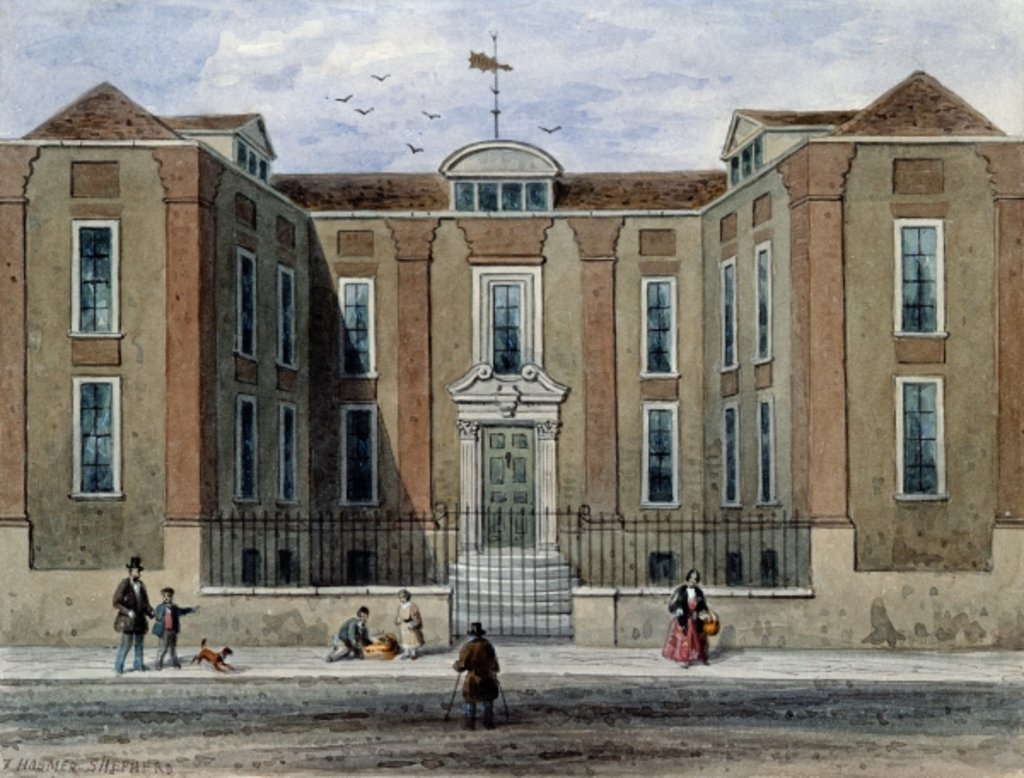 Detail of An Ancient Mansion, called Pitchett Hall, South Side of Union St., Southward, 1828 by Thomas Hosmer Shepherd