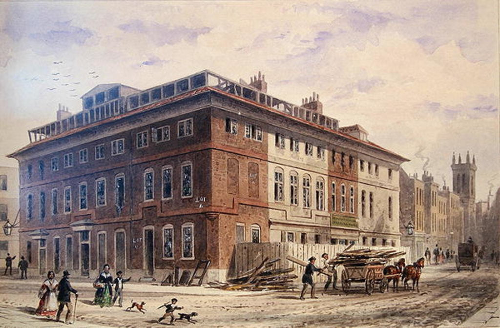 Detail of Old House in New Street Square, South East Front by Thomas Hosmer Shepherd