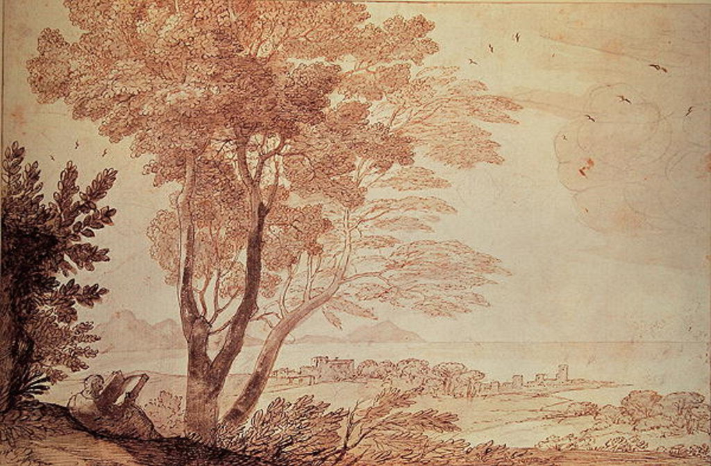 Detail of Landscape by Claude Lorrain