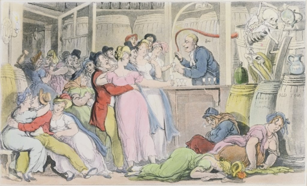 Detail of Illustration from 'The English Dance of Death' by William Combe, 1815 by Thomas Rowlandson