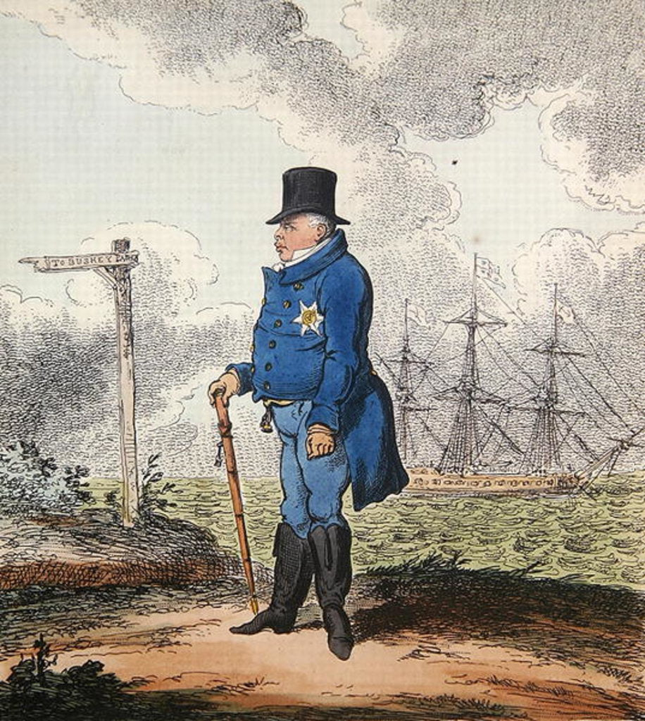 Detail of The Way to Bushey, 1820 by George Cruikshank