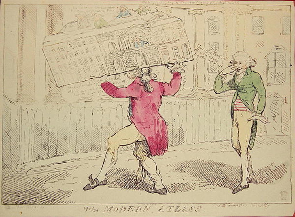 Detail of The Modern Atlass, published by S.W. Fores, 1791 by Isaac Cruikshank