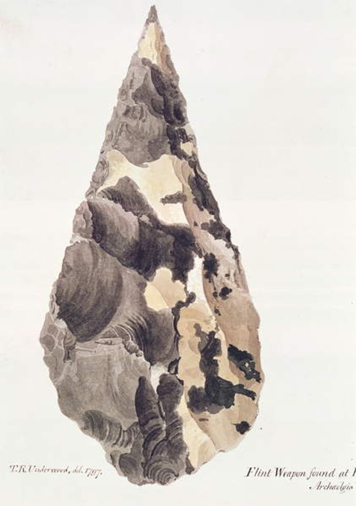 Detail of Flint Weapon, 1797 by Thomas Richard Underwood