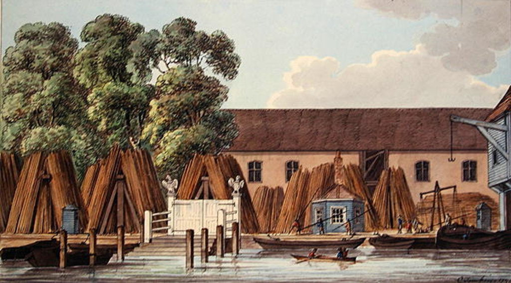 Detail of The Old Steel Yard, 1798 by Charles Tomkins