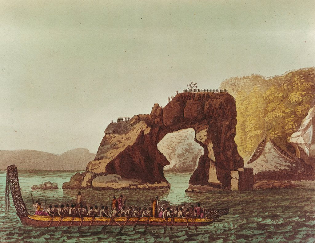 Detail of A Native Canoe by G. Castellini