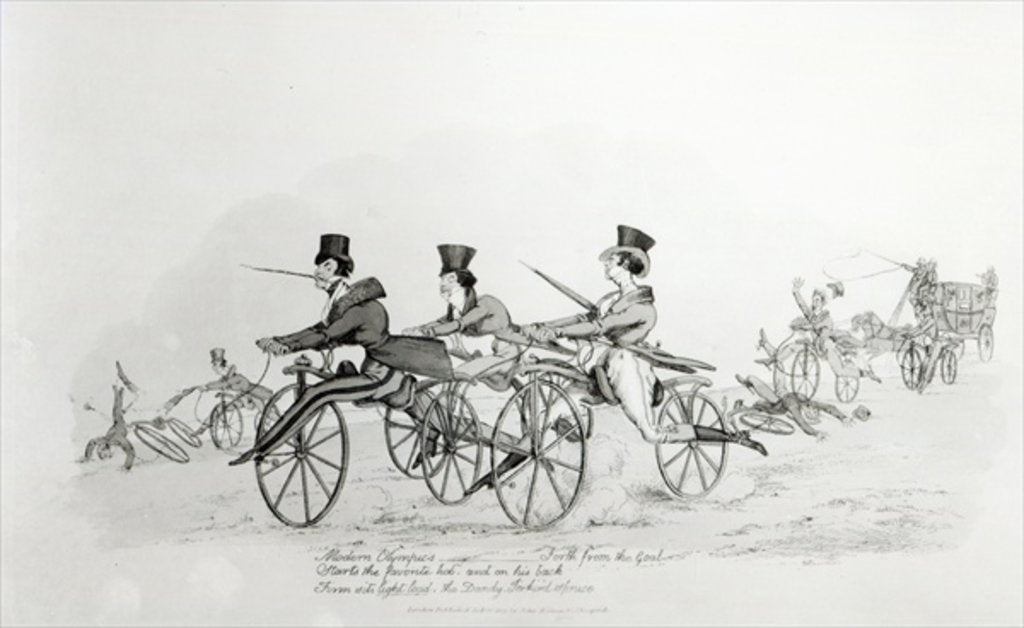 Detail of Modern Olympics, c.1820 by English School