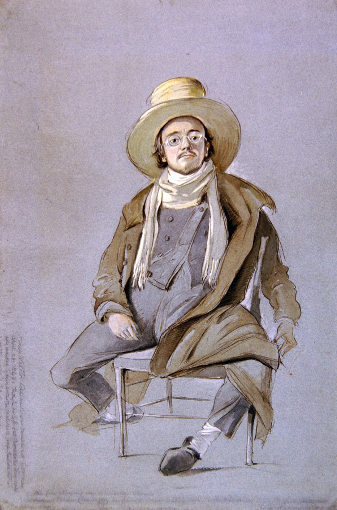 Detail of Portrait of Samuel Palmer by Henry Walter