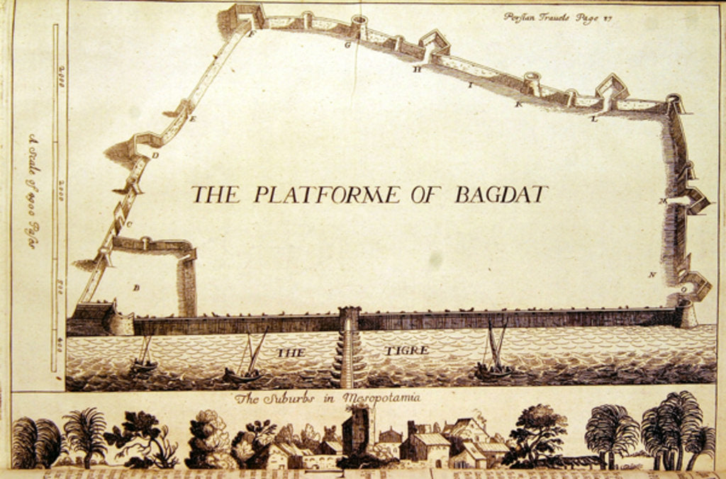 Detail of Plan of Baghdad by School English