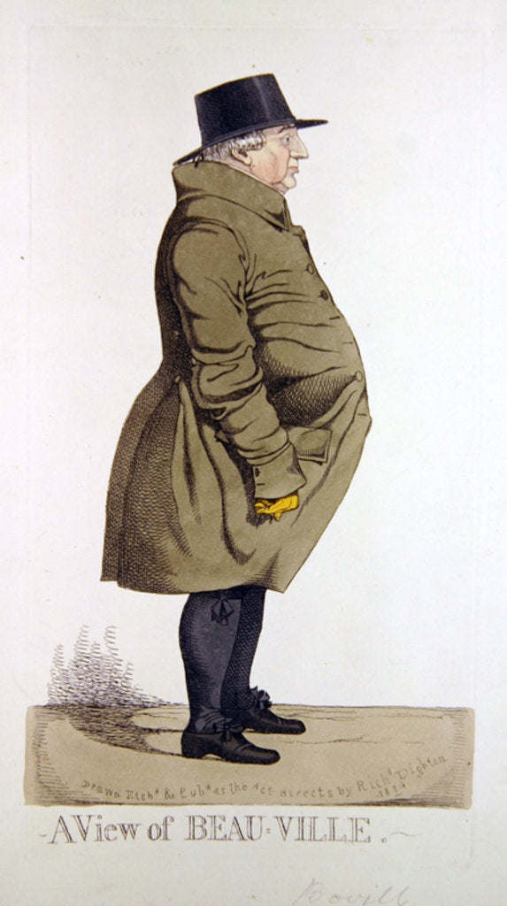 Detail of A View of Beau-Ville by Richard Dighton