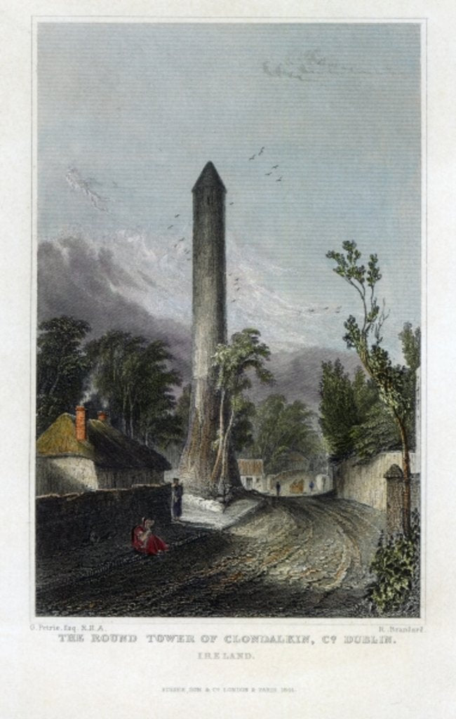 Detail of The Round Tower of Clondalkin by George (after) Petrie