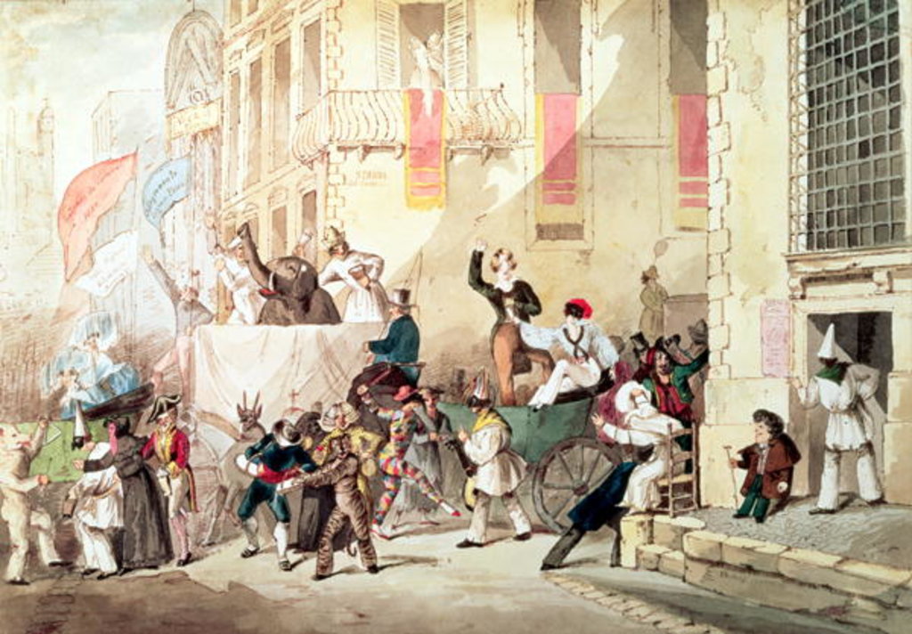 Detail of Circus Procession in Italy, 1830 by Richard Buckner