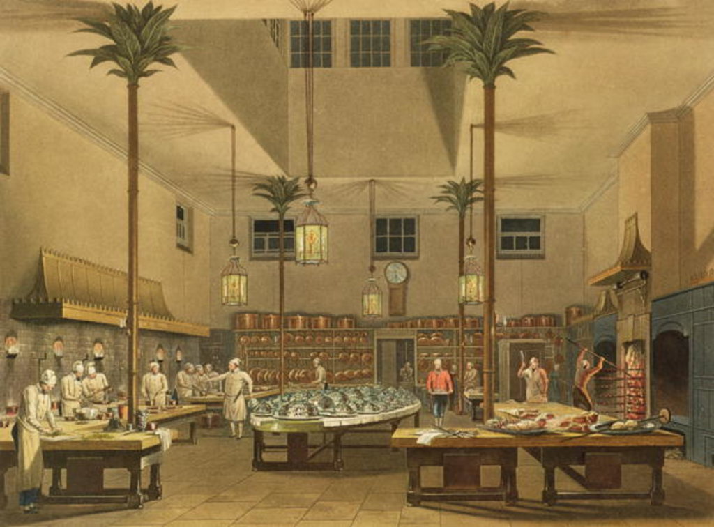 Detail of The Great Kitchen by English School