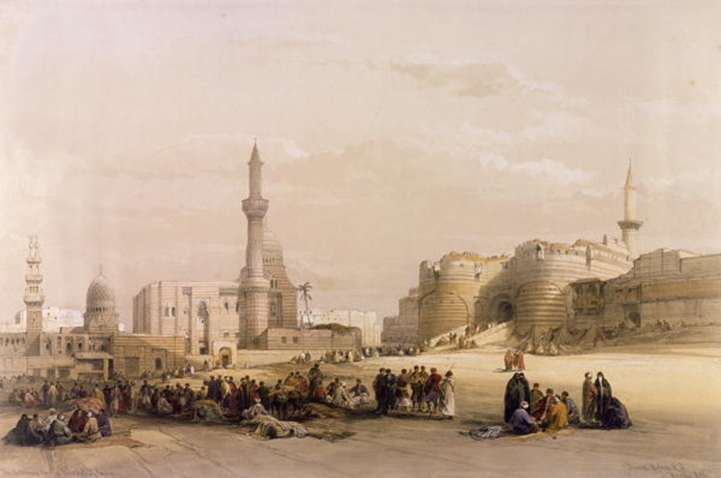 Detail of The Entrance to the Citadel of Cairo by David Roberts
