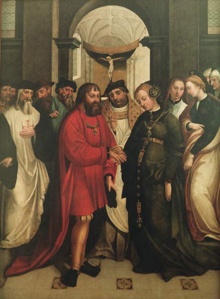 Detail of Saint Aleixo's Wedding of Manuel and Maria, 1541 by Garcia Fernandes