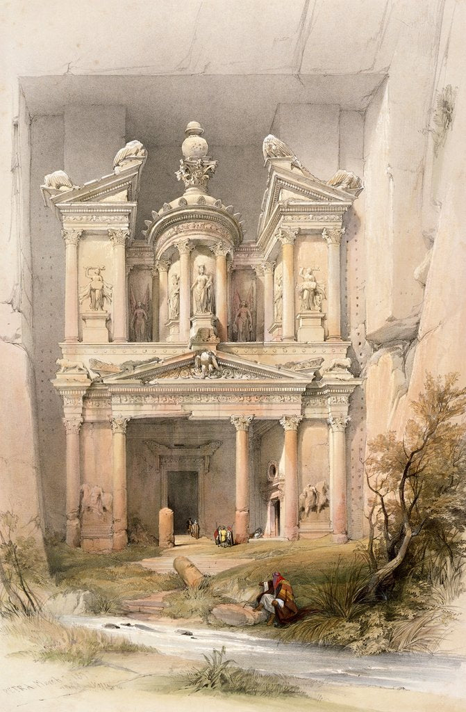 Detail of Petra, March 7th 1839 by David Roberts