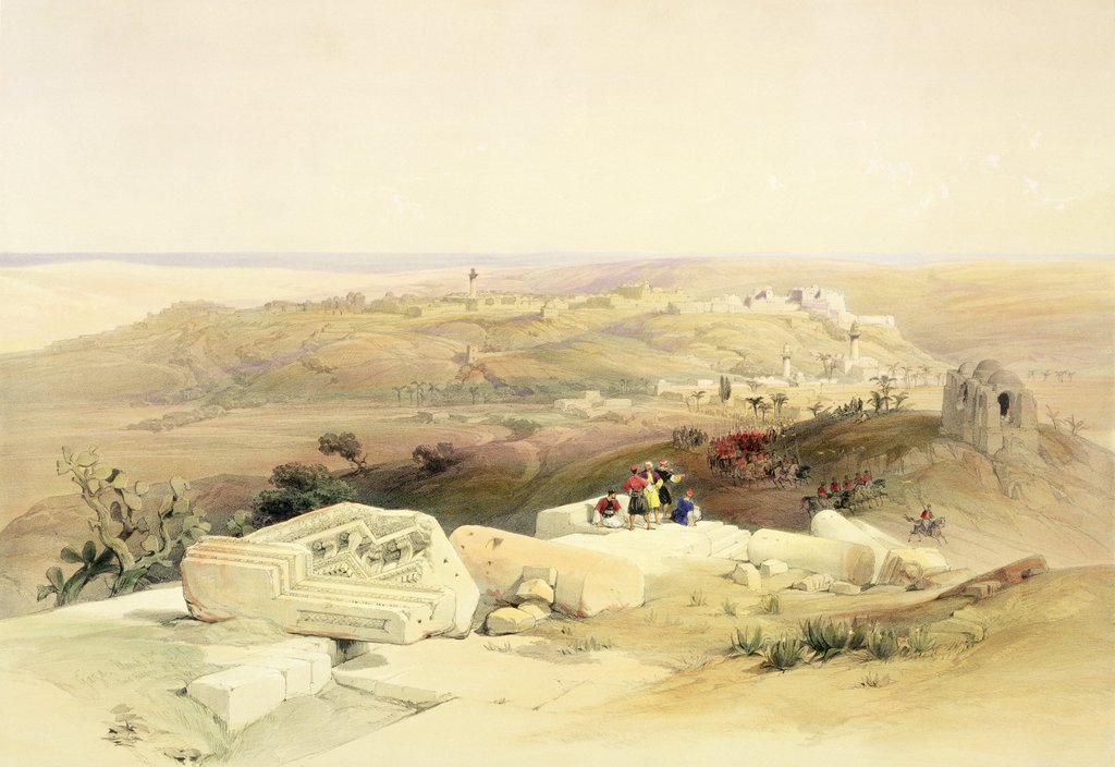 Detail of Gaza, March 21st 1839 by David Roberts