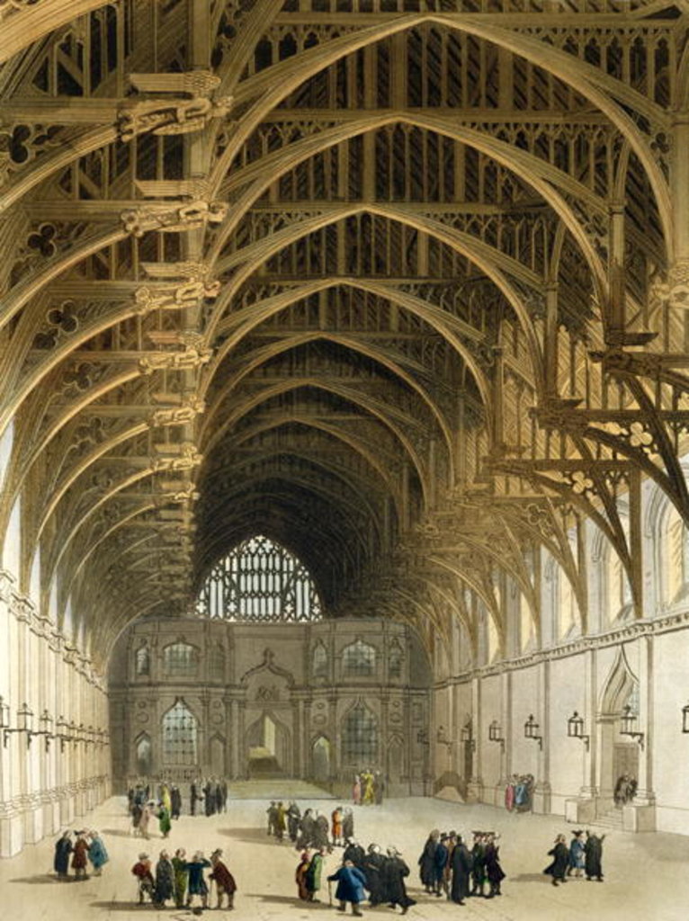 Detail of Westminster Hall by T. & Pugin A.C. Rowlandson