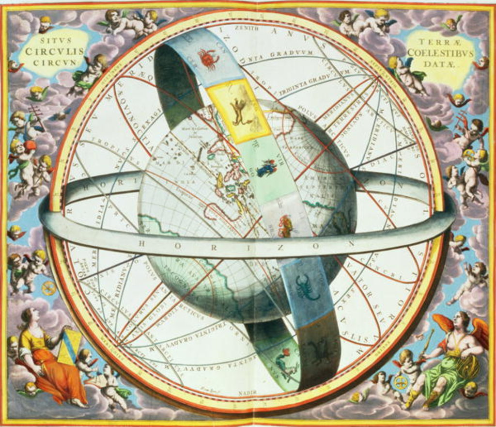 Detail of The Situation of the Earth in the Heavens by Andreas Cellarius