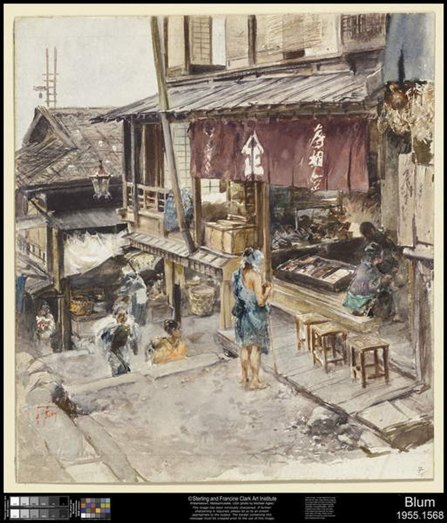 Detail of A Street in Ikao, Japan, III, 1890 by Robert Frederick Blum