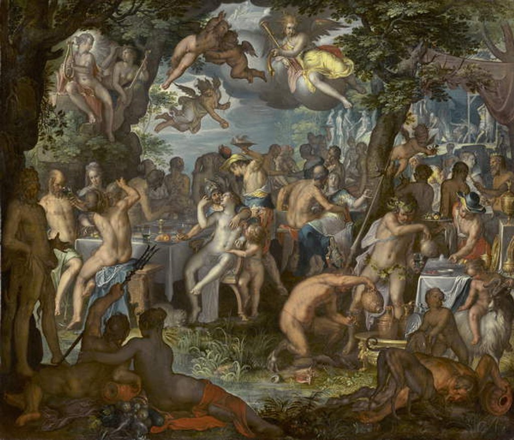 Detail of The Wedding of Peleus and Thetis, 1612 by Joachim Wtewael or Utewael or Wyewael