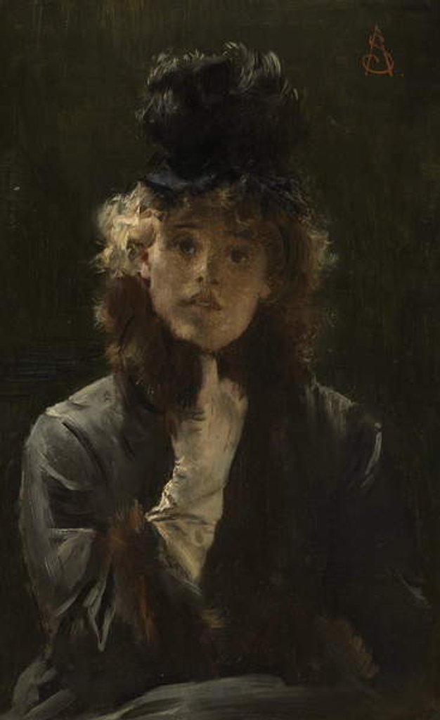 Detail of Le Sphinx Parisien, c.1880 by Alfred Emile Stevens