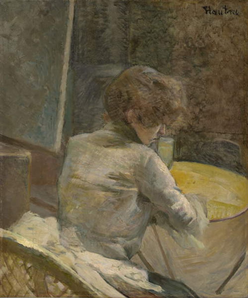 Detail of Waiting, c.1887 by Henri de Toulouse-Lautrec