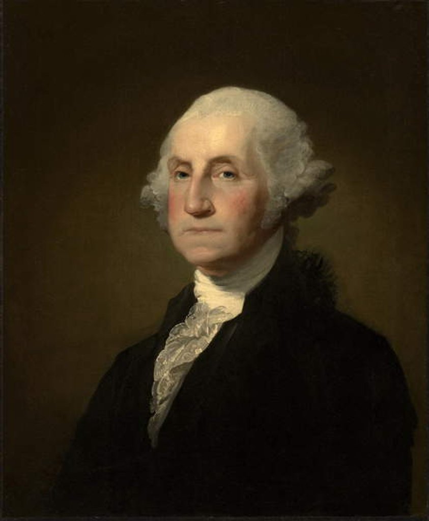Detail of George Washington, 1796-1803 by Gilbert Stuart