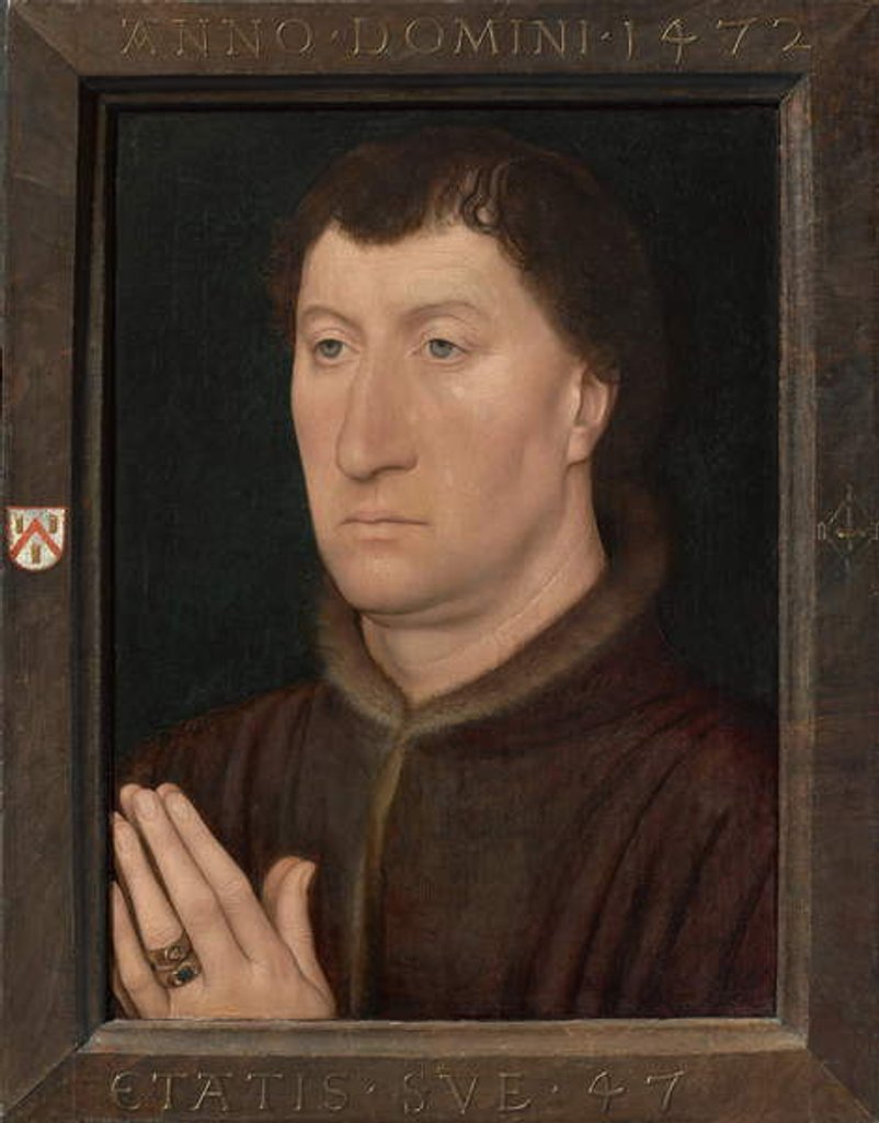 Detail of The Canon Gilles Joye, 1472 by Hans Memling