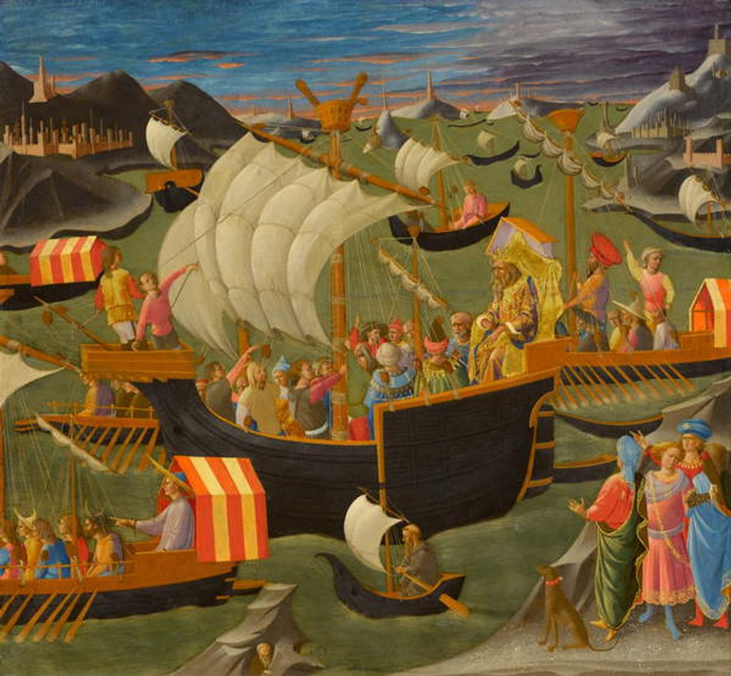 Detail of King Melchior Sailing to the Holy Land, c.1445-50 by Francesco di Stefano Pesellino