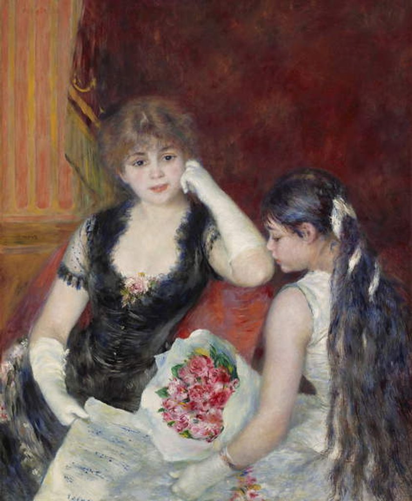 Detail of A Box at the Theatre, 1880 by Pierre Auguste Renoir