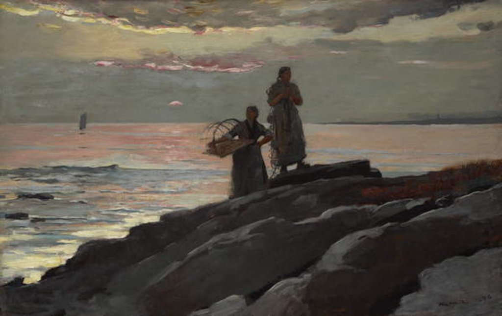 Detail of Saco Bay, 1896 by Winslow Homer
