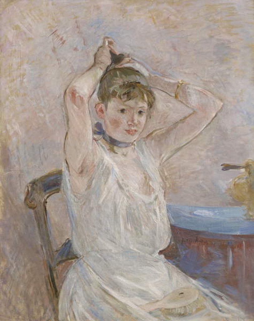 Detail of The Bath, 1885-86 by Berthe Morisot