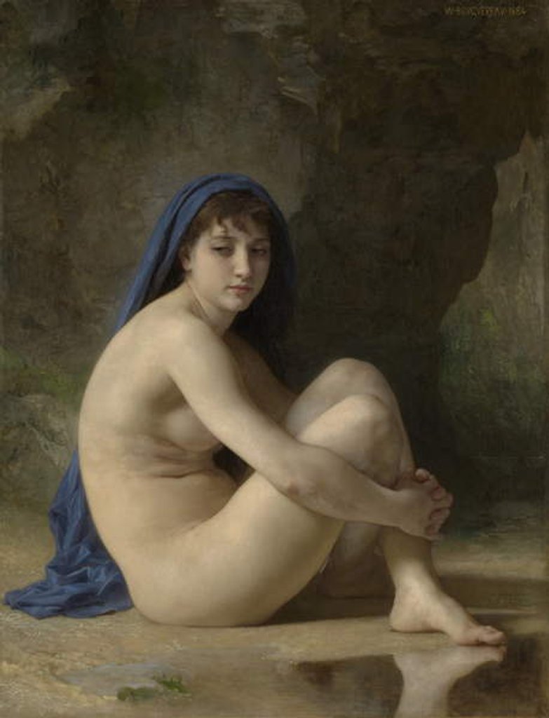 Detail of Seated Nude, 1884 by William-Adolphe Bouguereau
