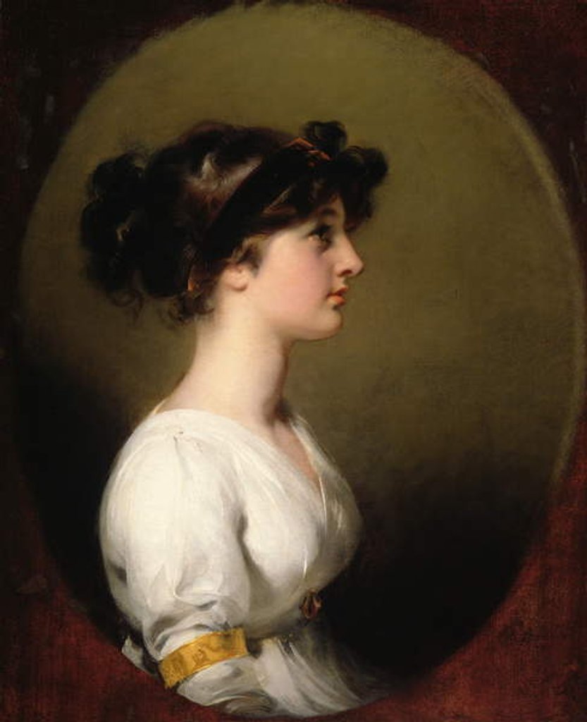 Detail of The Hon. Caroline Upton, c.1800 by Thomas Lawrence