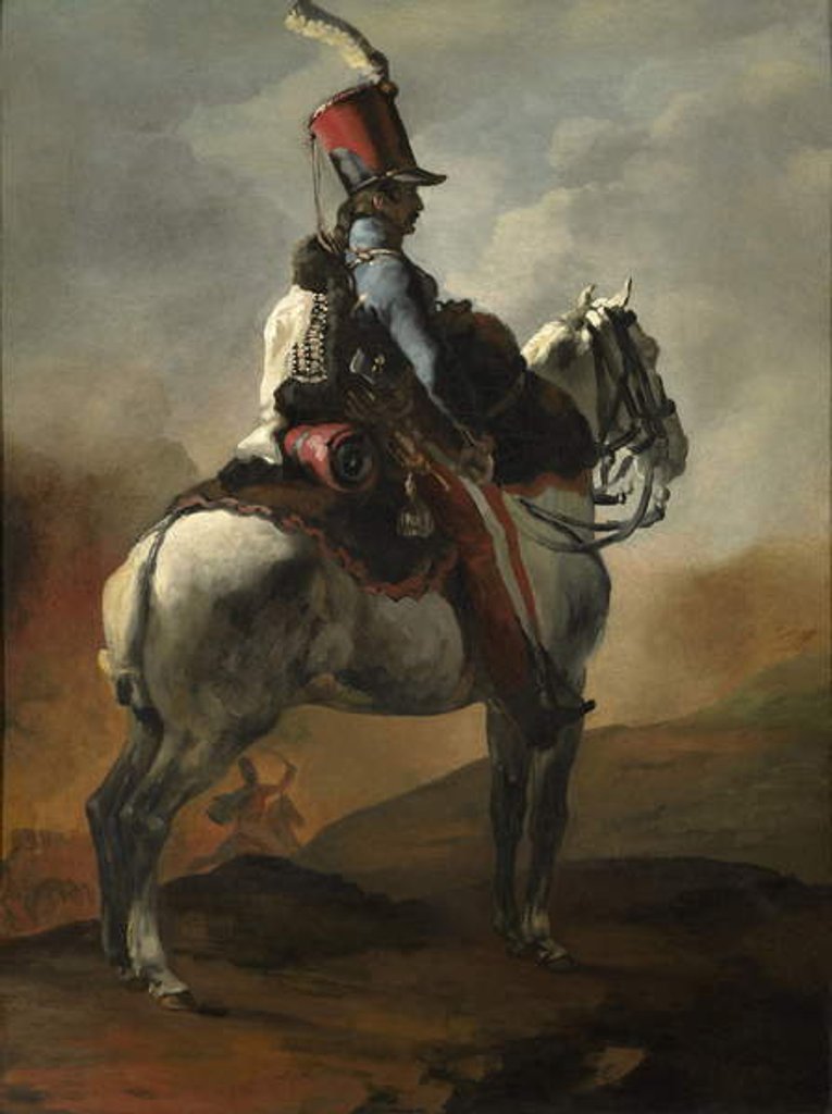 Detail of Trumpeter of the Hussars, c.1815-20 by Theodore Gericault