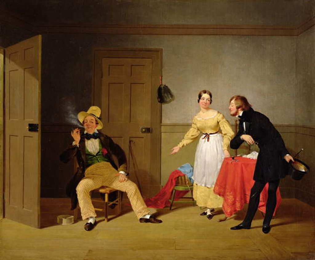 Detail of The City and Country Beaux, c.1838 by Francis William Edmonds