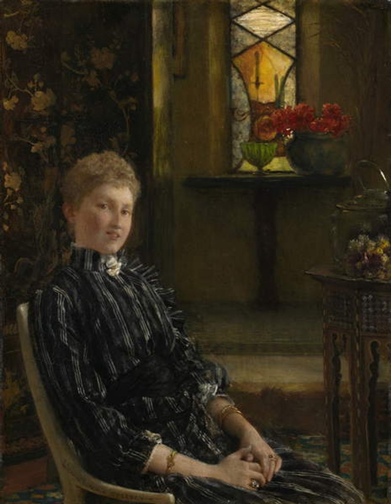 Detail of Portrait of Mrs Ralph Sneyd, 1889 by Lawrence Alma-Tadema