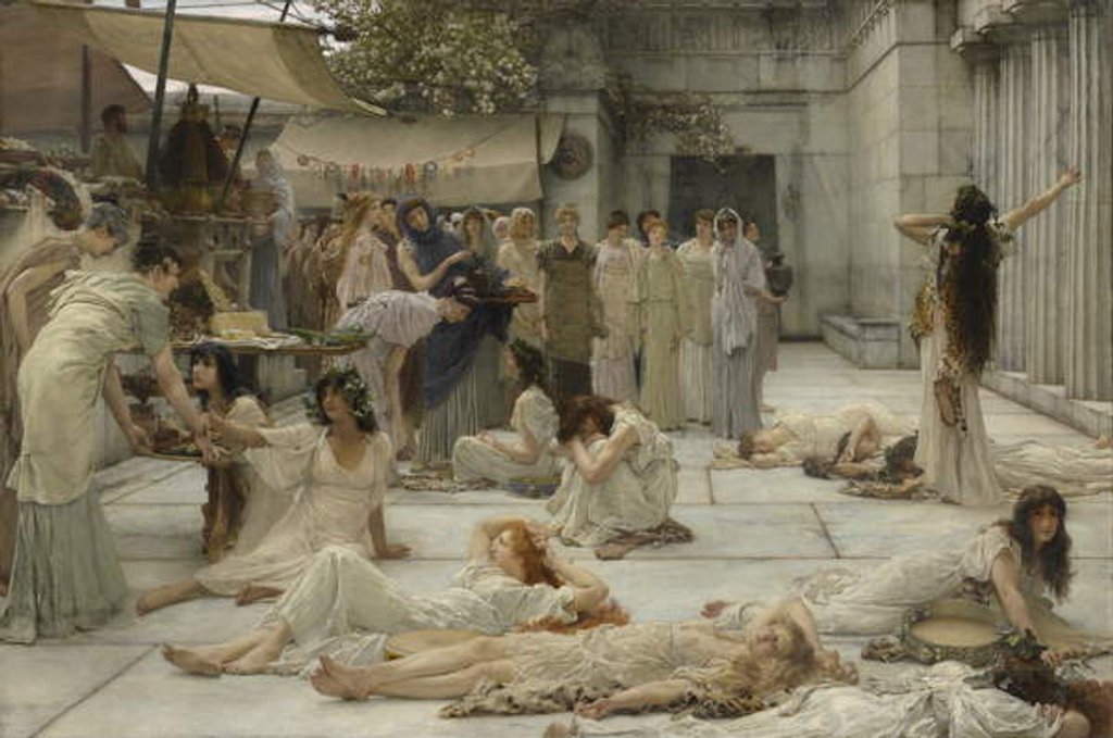 Detail of The Women of Amphissa, 1887 by Lawrence Alma-Tadema