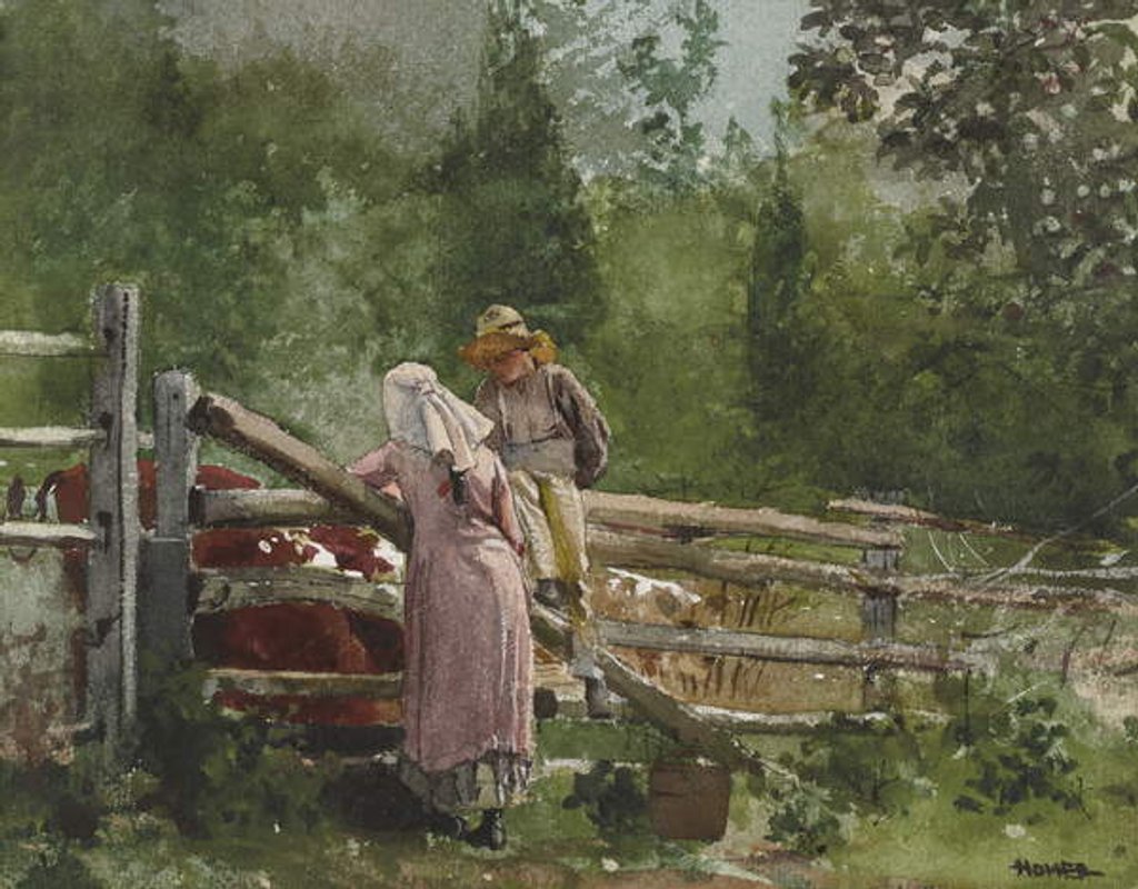 Detail of Feeding Time, 1878 by Winslow Homer