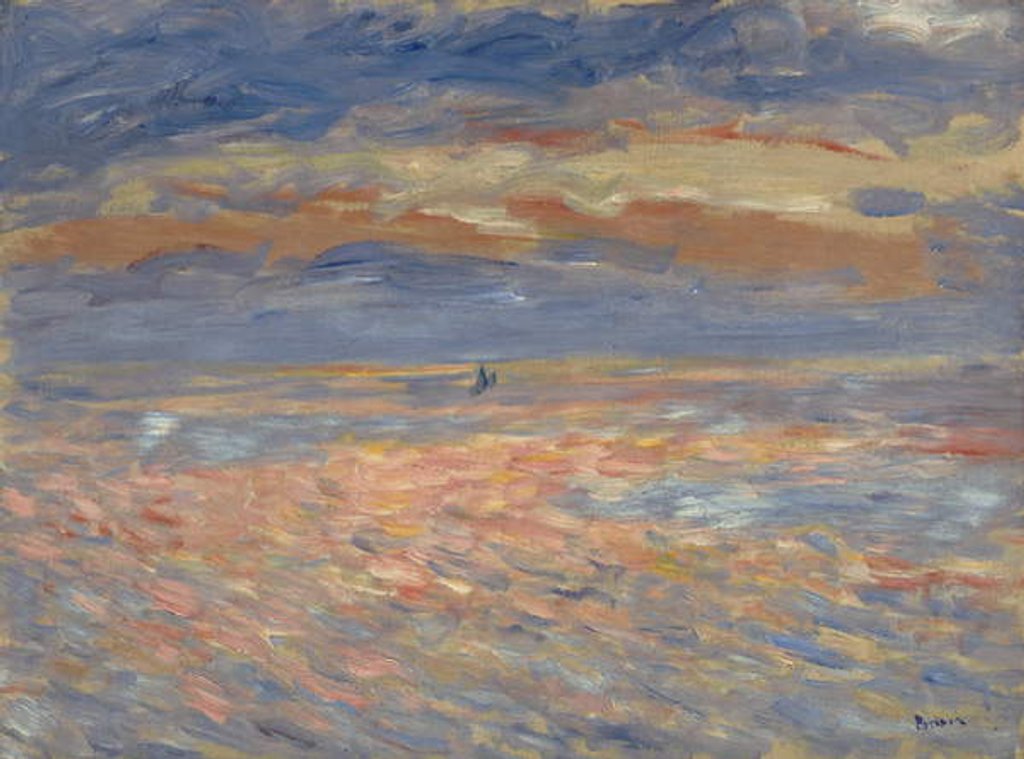 Detail of Sunset, 1879 or 1881 by Pierre Auguste Renoir